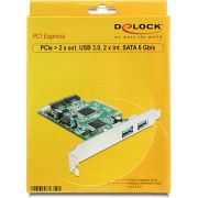 Delock-89359-PCI-Express-x4-kaart-2-x-externe-USB-3-0-2-x-interne-SATA-6-Gb-s