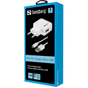 Sandberg Mini AC Charger Micro USB 1A