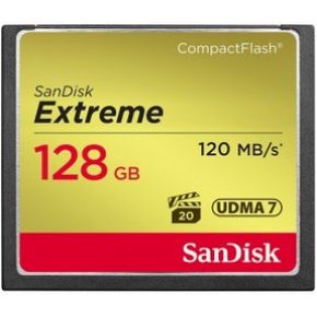 SanDisk Extreme 128GB CompactFlash Geheugenkaart