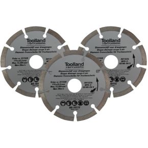 Diamantschijf Set 115 Mm Gesegmenteerd 3 huismerk kopen in de aanbieding