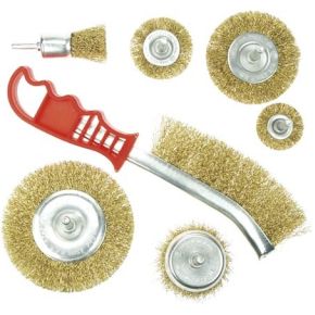 Perel Staalborstelset 7 Delig perel kopen in de aanbieding