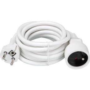 Perel Verlengkabel 3 M Wit 3G15 perel kopen in de aanbieding