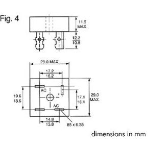 Gelijkrichter 100V 35A Kbpc3501 huismerk kopen in de aanbieding