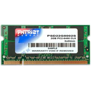 Patriot Memory DDR2 2GB CL5 PC2-6400 (800MHz) SODIMM