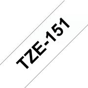 Brother-printlintcassette-TZE-151-kleurloos-zwart-24-mm