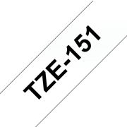 Brother-printlintcassette-TZE-151-kleurloos-zwart-24-mm