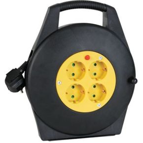 Perel Kabelhaspel 10 M 3G15 4 Stopcontacten perel kopen in de aanbieding