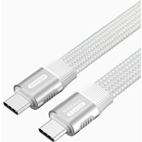 Sitecom USB-C to USB-C Full feature Flat Cable 80Gbps 8K 1.0m White (Thunderbolt 5 compatible)