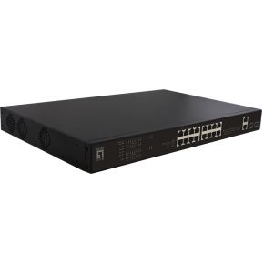 LevelOne FGP-2031 netwerk- Unmanaged Fast Ethernet (10/100) Power over Ethernet (PoE) 1U Zwart netwerk switch