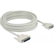 DeLOCK 86877 seriële kabel Beige 10 m D-Sub 25 Pin D-Sub 9 Pin