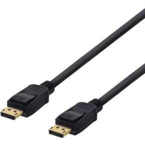 Deltaco DP-1015D DisplayPort kabel 1,5 m Zwart