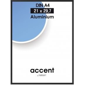 Nielsen Design Accent 21X297 Aluminium Zwart Din A4 52126 nielsen design kopen in de aanbieding