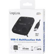 LogiLink-UA0344-interface-hub-USB-2-0-Type-C-Zwart