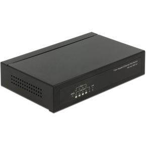 DeLOCK 87702 netwerk- Gigabit Ethernet (10/100/1000) Power over Ethernet (PoE) Zwart netwerk switch