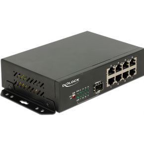 DeLOCK 87708 netwerk- Gigabit Ethernet (10/100/1000) Zwart netwerk switch