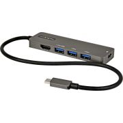 StarTech.com DKT30CHPD3 interface hub USB 3.2 Gen 1 (3.1 Gen 1) Type-C 5000 Mbit/s Zwart, Grijs