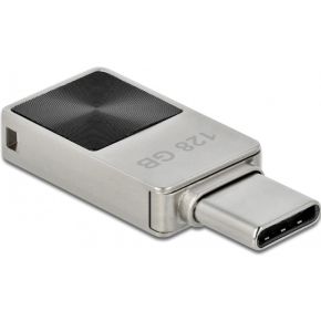 Delock 54085 Mini USB 5 Gbps USB-C™-geheugenstick 128 GB - metalen behuizing