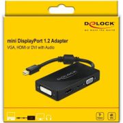 Delock-62073-Mini-DisplayPort-1-2-Adapter-naar-VGA-HDMI-DVI-Audio-female-4K-Passief-zwart