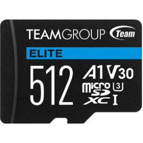 Team Group Card Team Elite A1 V30 MicroSD 512GB - Micro SD flashgeheugen