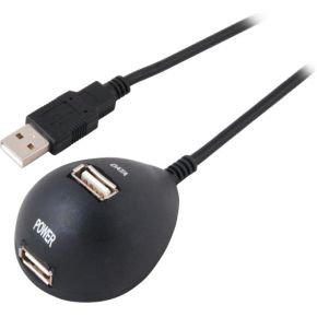 EFB Elektronik EB438V2 interface hub USB 2.0 480 Mbit/s Zwart