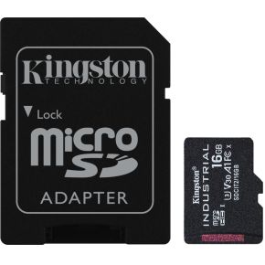 Kingston Technology Industrial flashgeheugen 16 GB MicroSDHC UHS-I Klasse 10