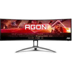 Megekko Nl Aoc Ag493qcx 49 3840x1080 Va 144hz Curved Monitor