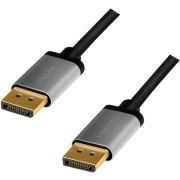 LogiLink CDA0102 DisplayPort kabel 3 m Grijs, Zwart
