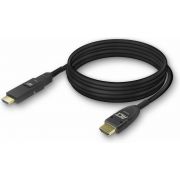 ACT 25 meter HDMI High Speed 4K Active Optical Cable met afneembare connector v2.0 HDMI-A male - HDM