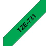 Brother-printlint-cassette-TZE-731-groen-zwart-12-mm