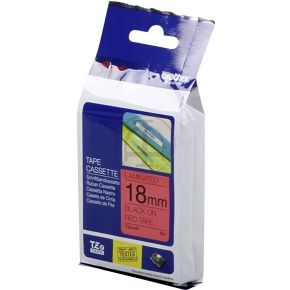 Brother Printlintcassette TZE-441 rood/zwart 18 mm