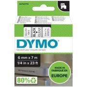 Dymo-D1-Lettertape-6-mm-x-7-m-zwart-op-transparant-43610