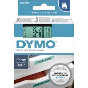 Dymo-D1-Printlint-19-mm-x-7-m-zwart-op-groen-45809