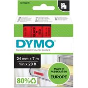 Dymo-D1-Schriftband-24-mm-x-7-m-zwart-op-rood-53717