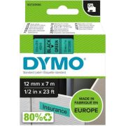 Dymo-D1-Tape-Cassette-12-mm-x-7m-zwart-op-groen-45019