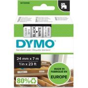 Dymo-D1-Tape-Cassette-24mm-x-7m-zwart-op-wit-53713