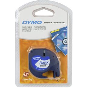 Dymo Letratag Band Plastic wit 12 mm x 4 m 91221