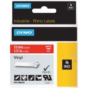 Dymo-Rhino-Band-IND-Vinyl-12-mm-x-5-5-m-wit-op-rood
