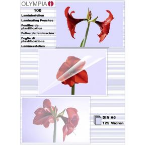 1X100 Olympia Lamineerfolie Din A6 125 Micron 9178 olympia kopen in de aanbieding