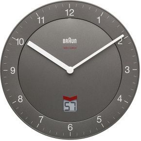 Braun Bnc 006 Wandklok Radio Gestuurd Grijs braun kopen in de aanbieding