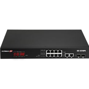 Edimax GS-5210PL netwerk-switch Managed Gigabit Ethernet (10/100/1000) Zwart