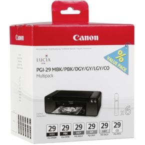 Canon PGI-29 Multipak MBK/PBK/DGY/GY/LGY/CO