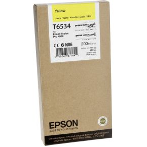 Epson inktpatroon geel T 653 200 ml T 6534