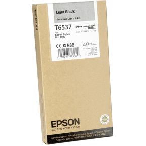 Epson inktpatroon light zwart T 653 200 ml T 6537