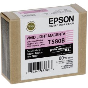 Epson Inktpatroon vivid light magenta T 580 80 ml T 580B