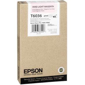 Epson Inktpatroon vivid light magenta T 603 220 ml T 6036