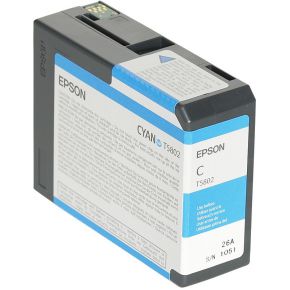 Epson inktpatroon cyaan T 580 80 ml T 5802