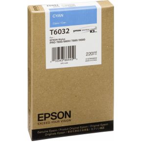 Epson inktpatroon cyaan T 603 220 ml T 6032