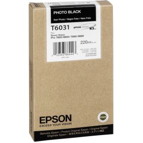 Epson inktpatroon foto zwart T 603 220 ml T 6031