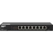 QNAP QSW-1108-8T netwerk- Unmanaged 2.5G Ethernet (100/1000/2500) Zwart netwerk switch