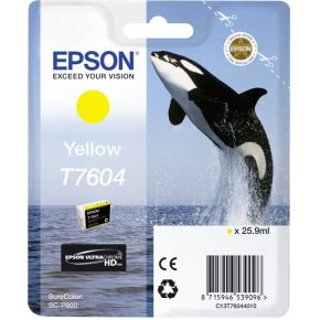 Epson inktpatroon geel T 7604